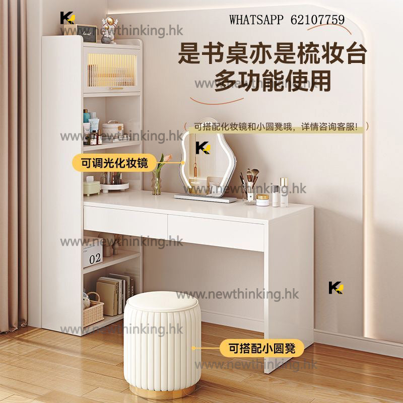 A&5115實木松木書桌書櫃組合櫃 書架落地架 學習台 寫字枱 化妝檯 轉角書枱