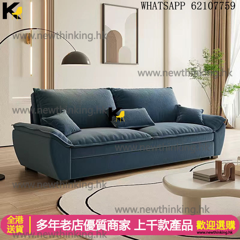 A&5134沙發床 皮質梳化床 儲物沙發 雙人沙發 折疊床免洗科技皮 多顏色選擇全新包送貨