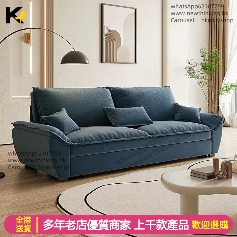 A&5134沙發床 皮質梳化床 儲物沙發 雙人沙發 折疊床免洗科技皮 多顏色選擇全新包送貨