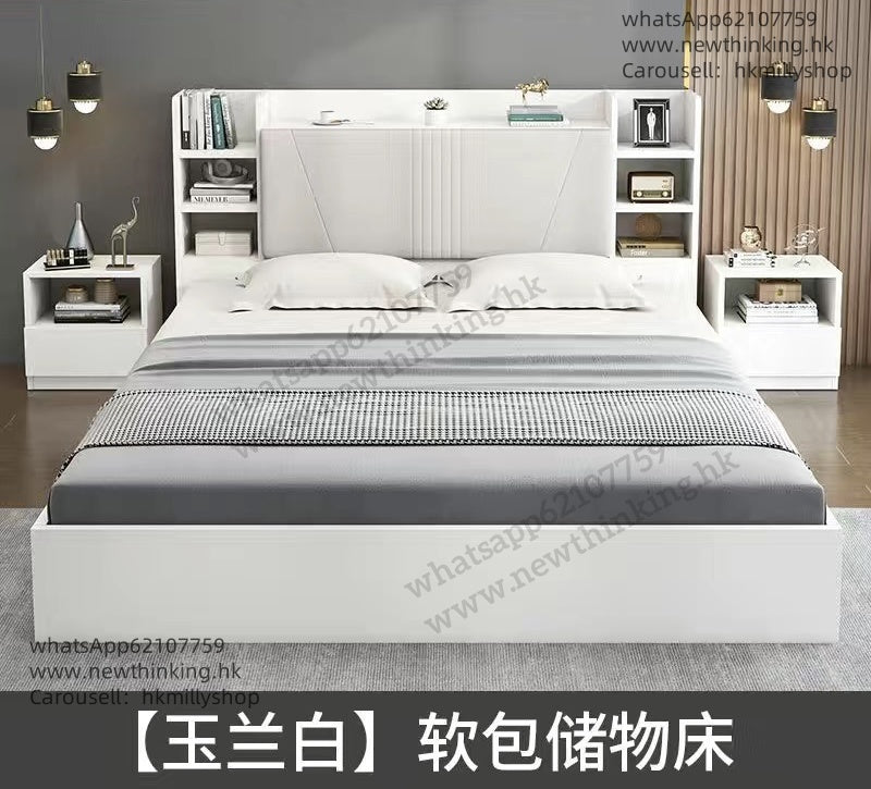 A&1356儲物床 收納床 床架 雙人床 榻榻米床 成人床 大床全新包送貨
