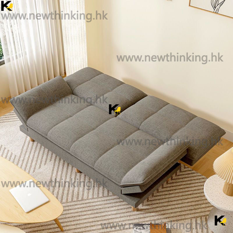 A&0782折疊沙發床 布藝梳化床 多功能梳化 小戶型沙發多檔位調製 休閒靠背椅