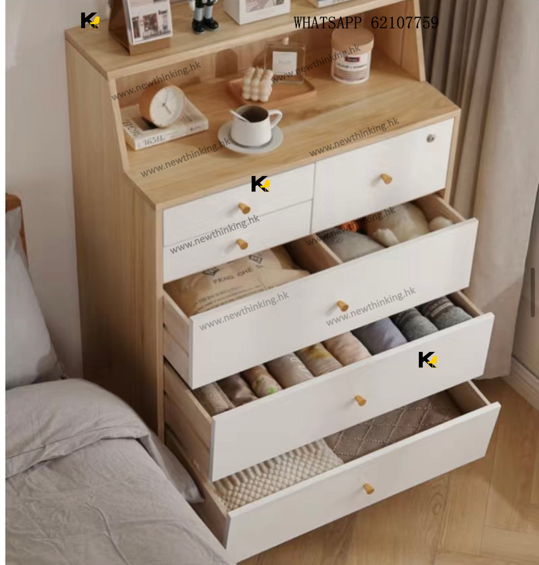 A&1370實木抽屜櫃 多層收納櫃 儲物櫃 置物櫃 雜物櫃 五斗櫃