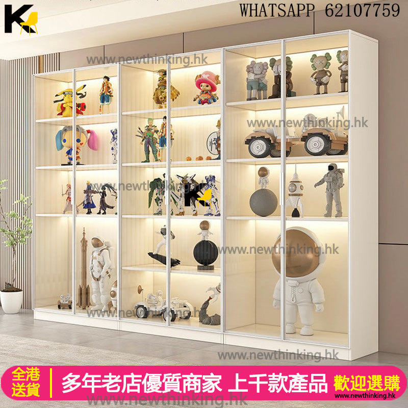 A&5167可定制尺寸顏色樂高櫃展示櫃油壓桿玻璃櫃手辦櫃收納櫃玩具櫃模型櫃