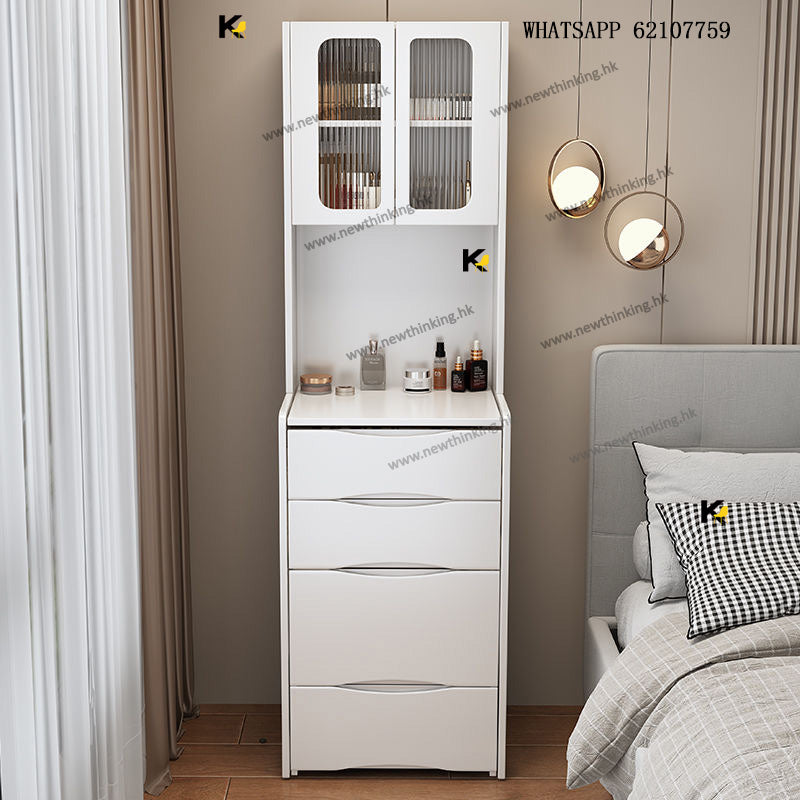 A&5183梳妝台 床頭櫃 化妝桌 翻蓋化妝品收納櫃 高身櫃 臥室儲物櫃 儲物凳 多功能收納凳