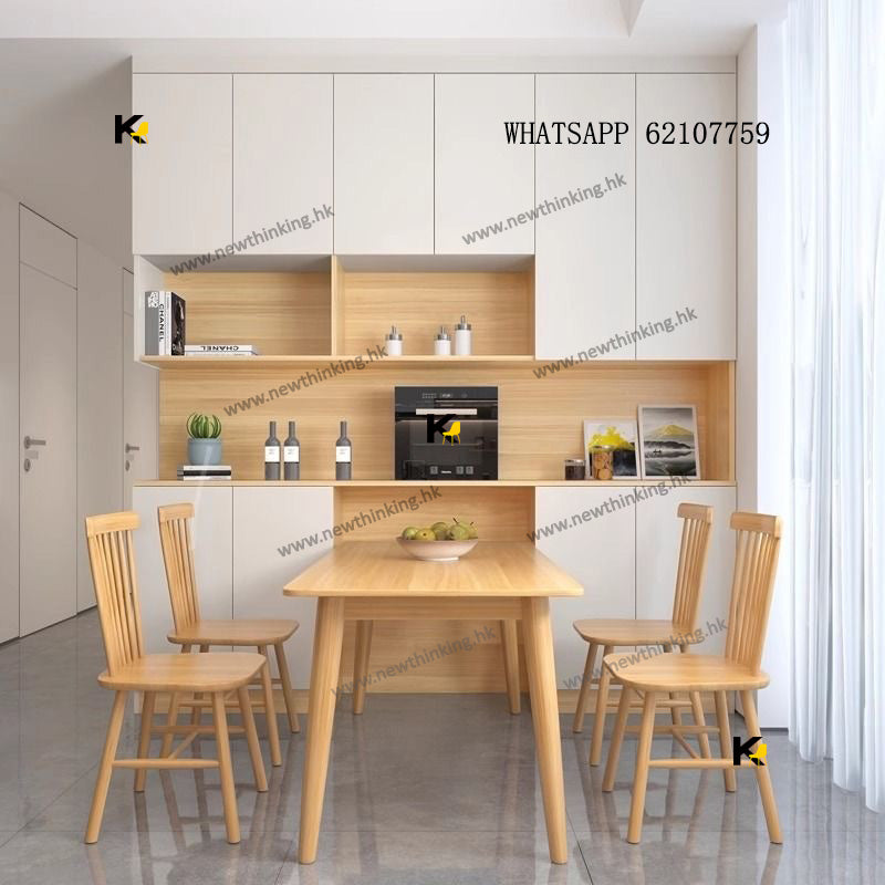 A&5192餐枱餐邊櫃組合 嵌入式酒櫃 多功能儲物櫃 隔斷櫃 餐桌櫃 茶水櫃 收納櫃 可訂製尺寸 全新包送貨