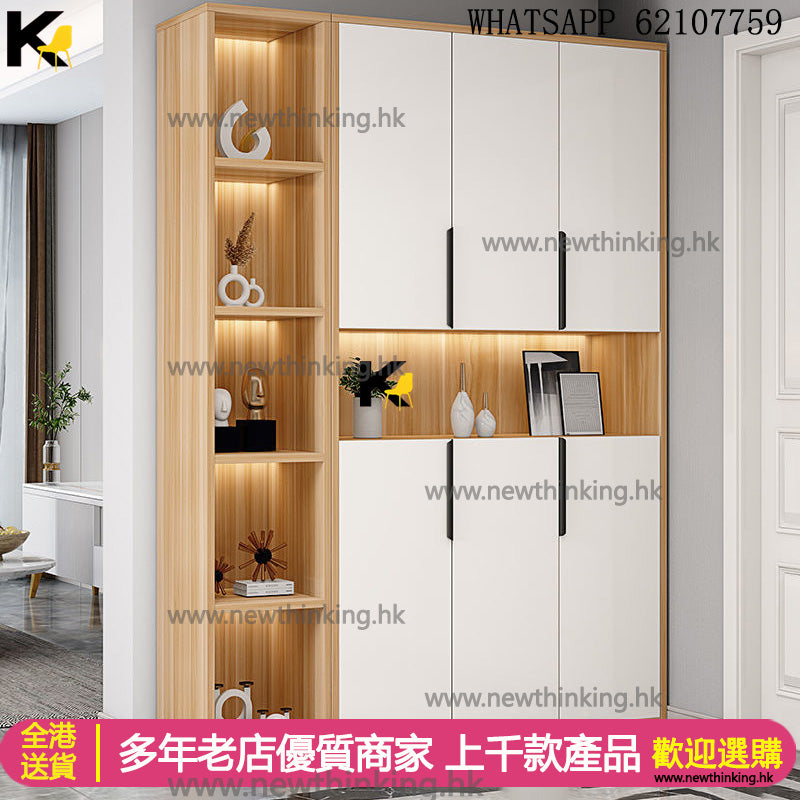 A&1449高身鞋櫃玄關櫃入門儲物櫃置物櫃展示櫃門廳櫃隔斷櫃玄關櫃鞋櫃一體櫃收納架隔斷櫃