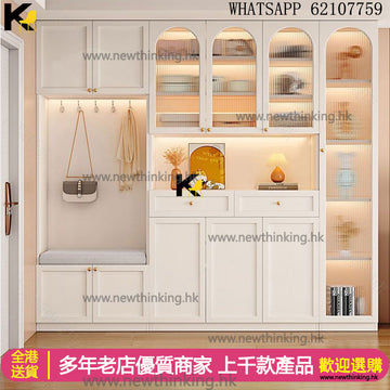 A&1462可訂製尺寸高身鞋櫃 換鞋凳鞋架組合櫃 實木生態板儲物櫃