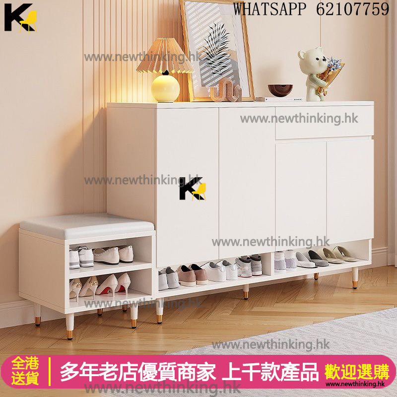 A&1459鞋櫃 鞋架 換鞋凳 入門收納櫃 玄關櫃 儲物櫃 櫃桶 可拆卸層板 櫃子全新包送貨