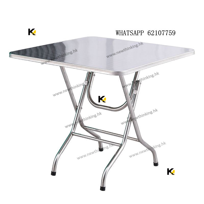 A&1493不鏽鋼餐桌椅 防水防霉防止潮濕 餐枱 餐椅 桌子 圓形餐桌 方形食飯枱 吃飯桌子 戶外枱 家用小型餐桌 折疊枱 摺枱
