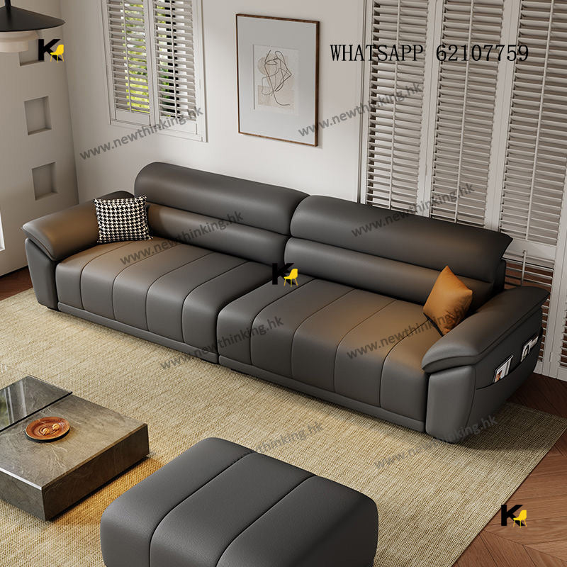 A&5209真皮沙發 雙人位 三人位 四人位 頭層牛皮接觸面 意式簡約梳化