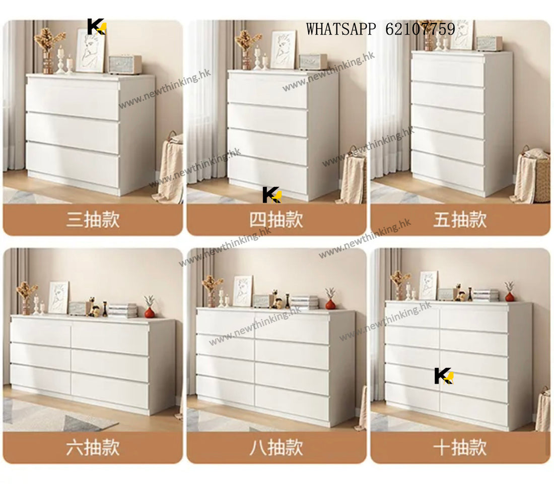 A&1529實木帶滑軌抽屜櫃 櫃桶櫃多顏色選擇 五斗櫃 多層收納櫃 置物櫃 簡易儲物櫃