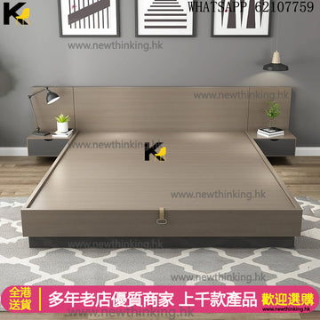 A&1583油壓床 儲物床 雙人床 高箱床 五尺床 六呎床 榻榻米床架 板式床 箱體床 氣壓床 液壓床