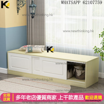 A&1581趟門雜物櫃 可坐推拉門櫃子 地櫃 地台櫃 邊櫃 電視櫃 多功能儲物櫃 多用途收納櫃 移門櫃 換鞋凳自由組合櫃