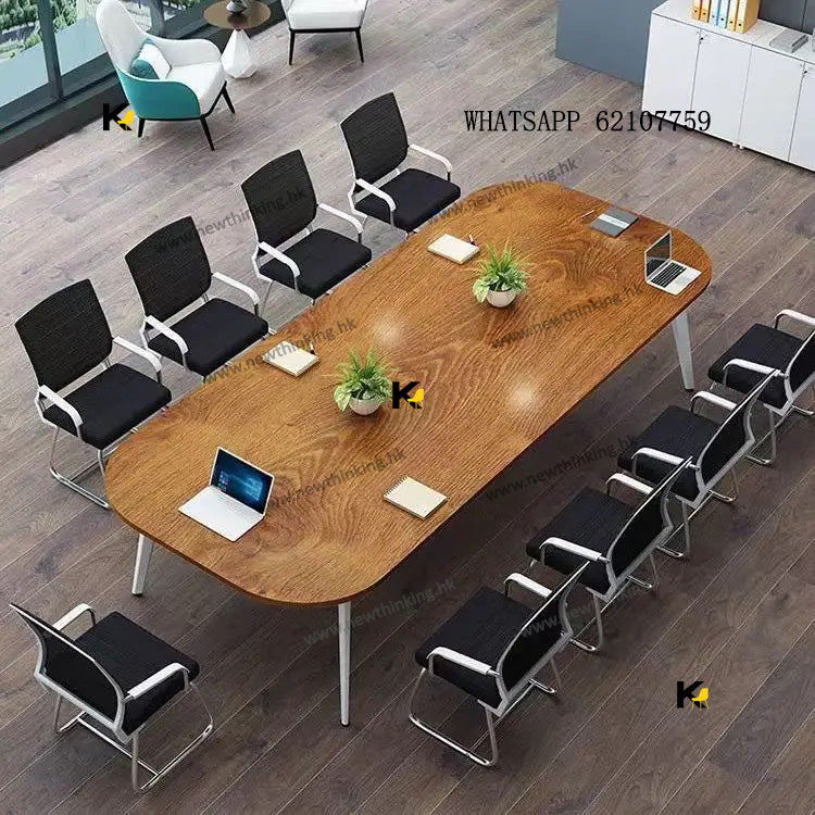 A&1570會議枱 長桌 辦公室桌子 辦公枱 電腦桌電腦椅組合 會議桌 長枱 橢圓形桌子 工作枱 辦公桌 學習桌 寫字台 開會桌