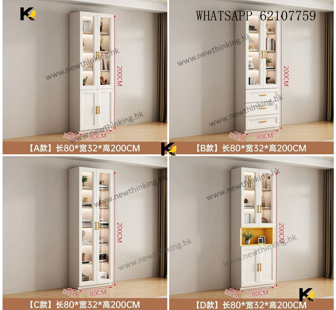 A&1573書櫃 餐邊櫃 酒櫃 餐廳收納櫃 雜物櫃 抽屜櫃 玻璃櫃 展示櫃 防塵櫃 辦公書架 文件櫃 落地櫃 高身櫃 隔斷櫃 玄關櫃 茶水櫃 碗櫃