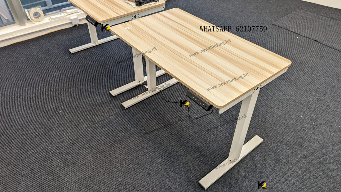 A&1572電動升降枱 可訂製尺寸香港三腳插 辦公枱 書桌 桌子 電競升降桌 多功能學習桌 寫字枱 老闆枱 全自動升降辦公桌