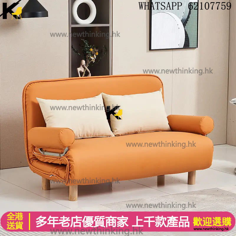 A&1635貓抓皮梳化床 科技布 棉麻布藝梳化床 全新沙發床 單人位雙人位 多顏色選擇 單人梳化床 雙人沙發床