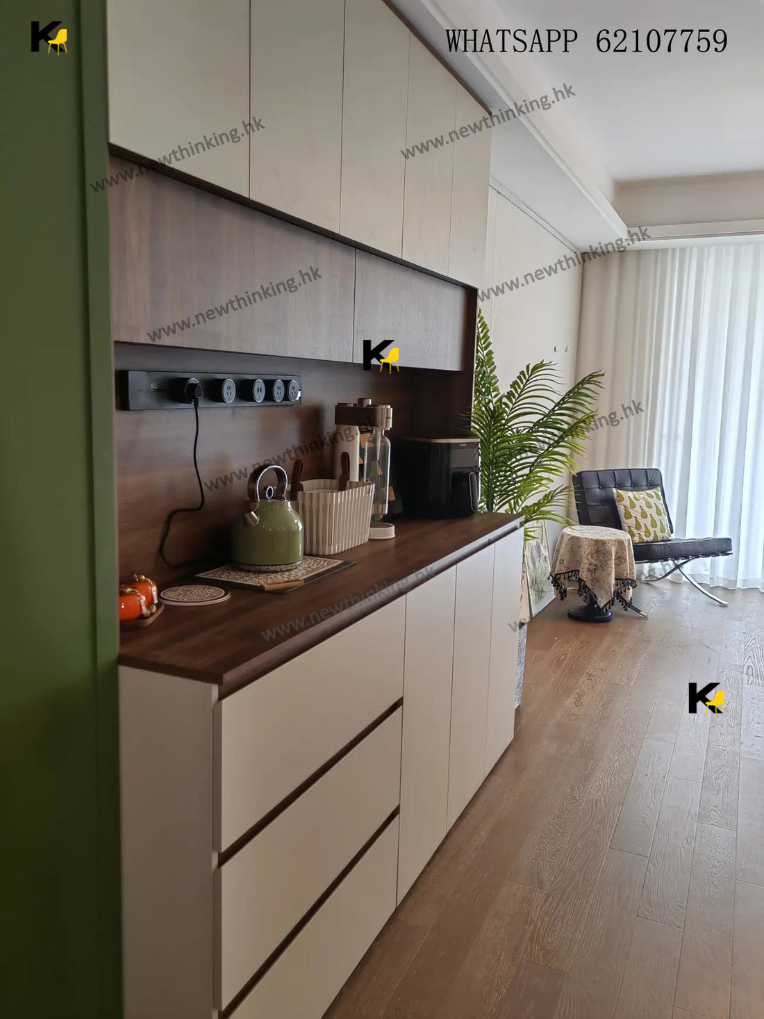 A&1646實木生態板ENF級別餐邊櫃 酒櫃 碗櫃 茶水櫃 餐櫃 玄關櫃 雜物櫃 櫥櫃 高身櫃 可訂製尺寸款式