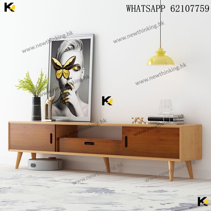 A&1654電視櫃茶几組合 地櫃 客廳收納櫃 儲物櫃 抽屜櫃 櫃桶櫃 邊櫃 角櫃 床頭櫃 落地櫃 置物櫃 雜物櫃 電視機櫃TV櫃 楠竹材質 全新包送貨