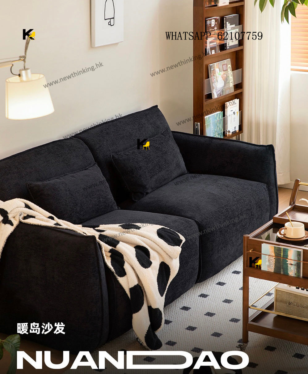 A&1684輕奢絨布沙發 復古梳化 奈斯絨布藝梳化