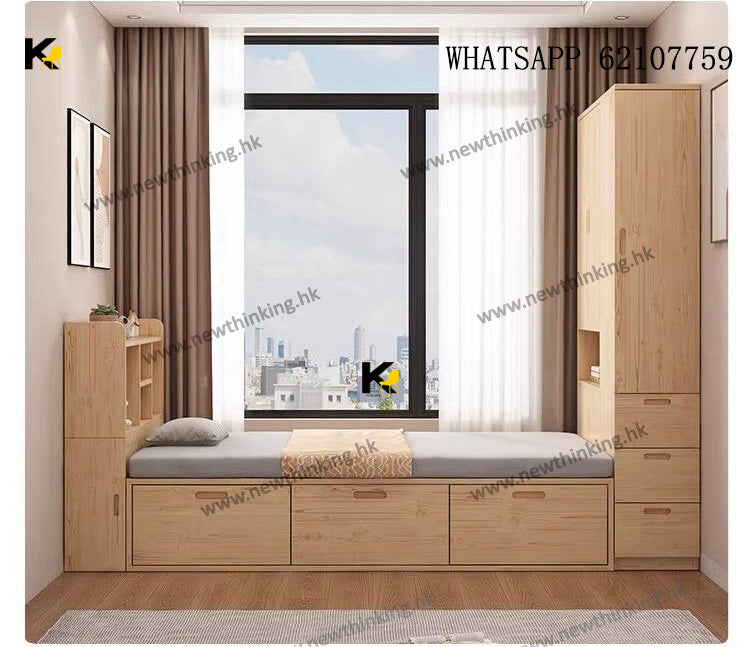 A&1698可訂造進口實木松木格仔床 衣櫃床 床頭櫃訂造 實木床架 雙人床 單人床  嬰幼兒孕婦可用環保材質 多種款式訂製 自由組合床 地台床 儲物床 高箱床 魔方床 4呎床 3呎床 5呎床