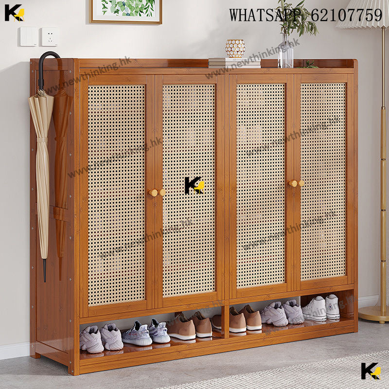 A&1719實木鞋櫃 大容量鞋架 入門儲物櫃 玄關櫃 隔斷櫃 多層收納櫃