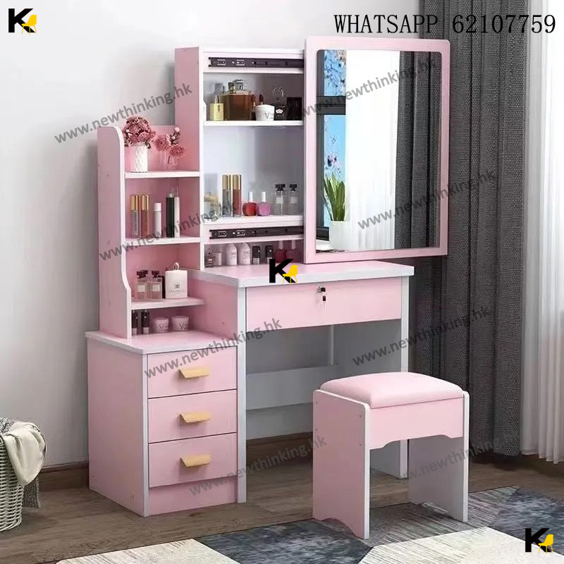 A&1724 Dressing Table, Makeup Table, Cosmetic Storage Cabinet, Bed newthinking A&1724 Dressing Table, Makeup Table, Cosmetic Storage Cabinet, Bed newthinking