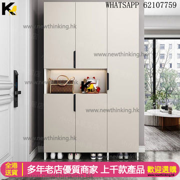 A&1773實木高身鞋櫃 玄關櫃 隔斷櫃 門廳櫃 換鞋櫃 陽台儲物櫃 入門收納櫃 靠墻櫃 頂天立地櫃子 大容量鞋櫃 鞋架 餐邊櫃 碗櫃 酒櫃 茶水櫃