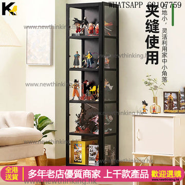 A&1792展示櫃 手辦櫃 三面透明櫃 積木櫃 亞克力櫃 展示架 模型櫃