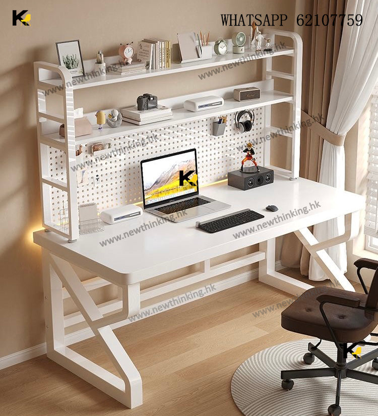 A&1818加厚台式電腦枱書架一體桌兒童學習桌 書桌 寫字枱 電腦桌