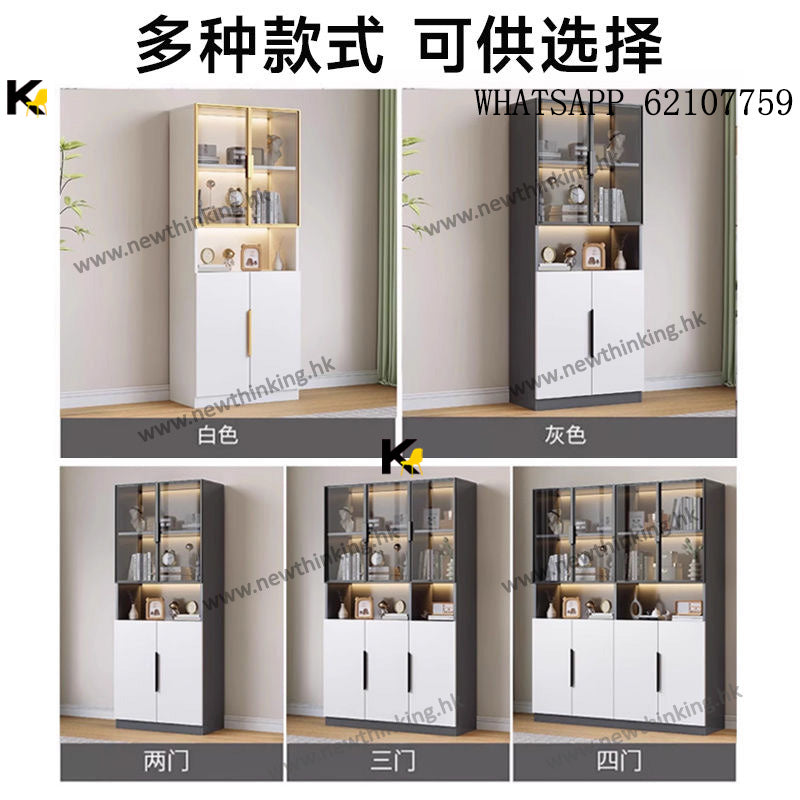 A&1817書櫃 酒櫃 餐邊櫃 玻璃櫃 文件櫃 碗櫃 收納櫃 儲物櫃 陳列櫃 展示櫃 手辦櫃 書架大容量置物櫃 雜物櫃 茶水櫃 全新包送貨 可訂造尺寸款式