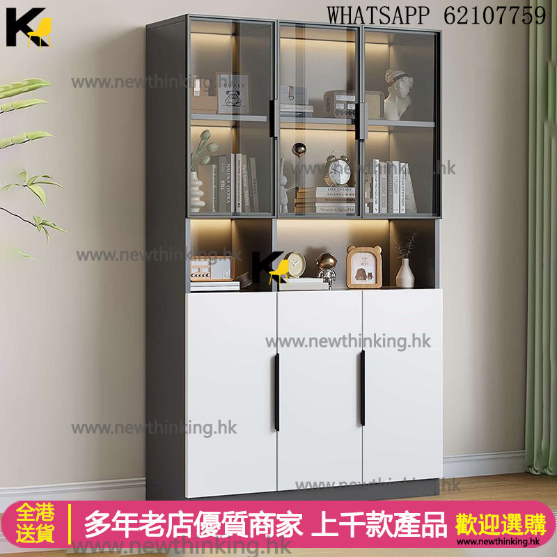 A&1817書櫃 酒櫃 餐邊櫃 玻璃櫃 文件櫃 碗櫃 收納櫃 儲物櫃 陳列櫃 展示櫃 手辦櫃 書架大容量置物櫃 雜物櫃 茶水櫃 全新包送貨 可訂造尺寸款式