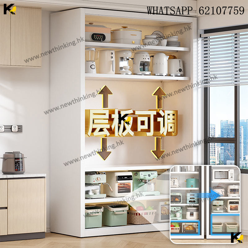 A&1861 newthinking帶鎖文件櫃 玻璃櫃 可調製高低大容量收納櫃 雜物櫃 廚房電器櫃 碗櫃 櫥櫃