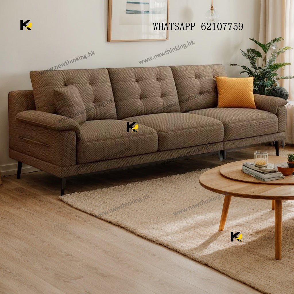 A&1874棉麻布藝梳化單人位雙人位三人位四人位L型沙發轉角梳化貴妃椅沙發newthinking