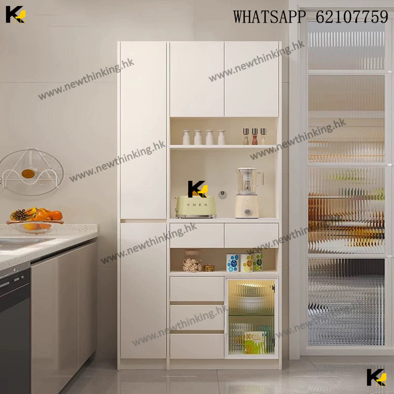 A&1883可訂造尺寸款式實木餐邊櫃 酒櫃 超薄儲物櫃 收納櫃 雜物櫃 茶水櫃 碗櫃 窄櫃 20cm深度 30cm深度 頂天立地櫃子抽屜櫃