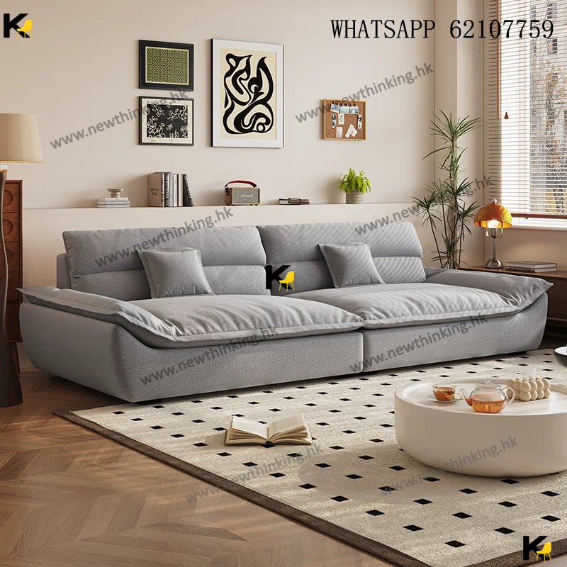 A&1913奶油風沙發 布藝梳化 貓抓皮梳化 絨布梳化 科技佈梳化 雙人位 三人位 多人位梳化 帆船沙發newthinking