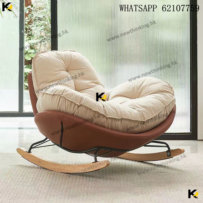 A&1921懶人沙發 單人梳化椅 搖搖椅 休閒沙發椅子 躺椅 午休看書可躺可睡沙發 小型沙發newthinking