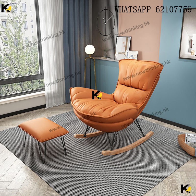 A&1922躺椅 懶人沙發 休閒椅 陽台單人沙發椅 搖搖椅 午休看書可躺可睡沙發 小型沙發newthinking