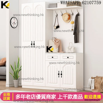 A&1954入門櫃鏡櫃鞋櫃掛衣櫃 玄關櫃 隔斷櫃 大容量鞋櫃 鞋架 門口收納櫃 儲物櫃 置物櫃 雜物櫃 內置鏡子 外置全身鏡櫃子 屏風櫃newthinking