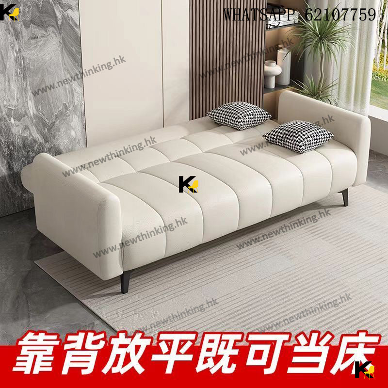 A&1968貓抓皮梳化床 可折疊沙發床 簡易沙發 懶人沙發 雙人座 三人座位梳化 多顏色選擇newthinking