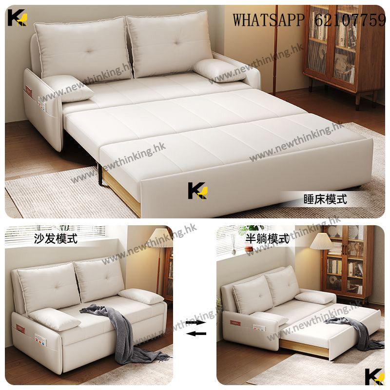 A&1959可折疊梳化床 貓抓皮沙發床 無扶手梳化床 推拉床可拆洗 伸縮沙發床 梳發 伸縮梳化newthinking