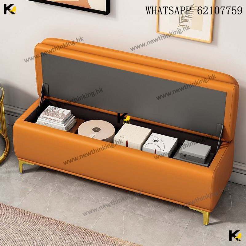 A&1957貓抓皮儲物凳 換鞋凳 多功能收納凳 門口凳子 門店鋪頭休息凳可坐人 長條凳 梳化凳子 卡座沙發 雙人梳化 newthinking