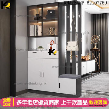 A&3991高身鞋櫃 門廳櫃 酒櫃 雜物櫃 隔斷櫃 入門收納櫃 玄關櫃 換鞋櫃 換鞋凳鞋櫃一體 組合櫃 掛衣櫃 屏風櫃 大容量鞋櫃newthinking