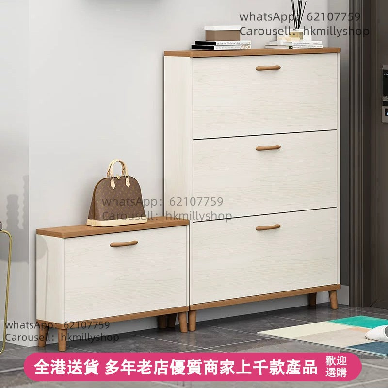 A&4005鞋櫃換鞋凳組合 翻斗鞋櫃 超薄鞋櫃17cm/24cm厚度 玄關櫃 門口收納櫃