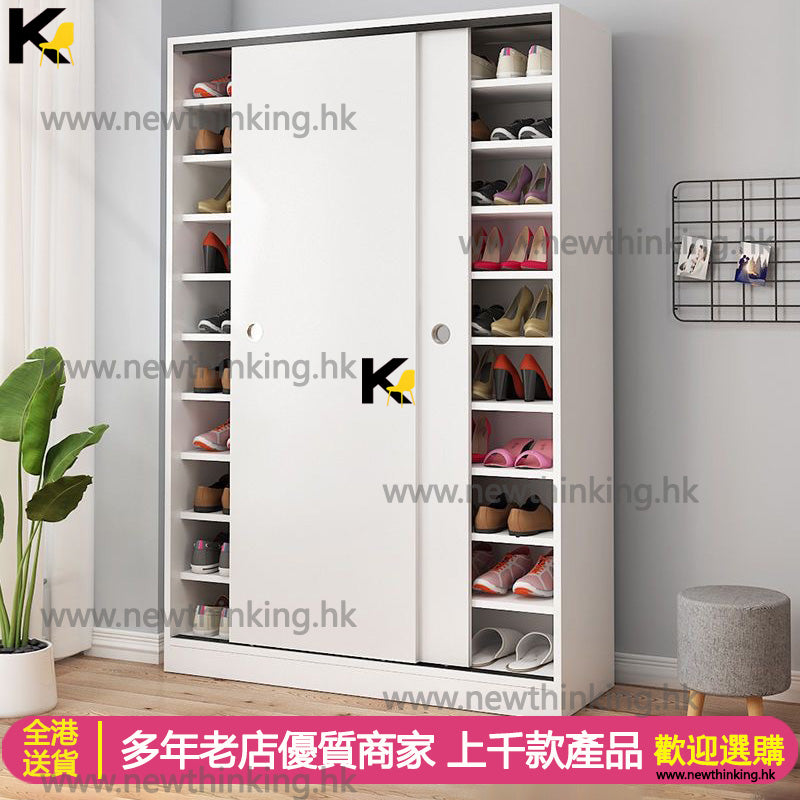 A&4014大容量鞋櫃 鞋架 入門收納櫃 屏風櫃 玄關櫃 儲物櫃 高身鞋櫃落地收納櫃 多層收納櫃 推拉門趟門鞋櫃