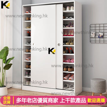 A&4014大容量鞋櫃 鞋架 入門收納櫃 屏風櫃 玄關櫃 儲物櫃 高身鞋櫃落地收納櫃 多層收納櫃 推拉門趟門鞋櫃