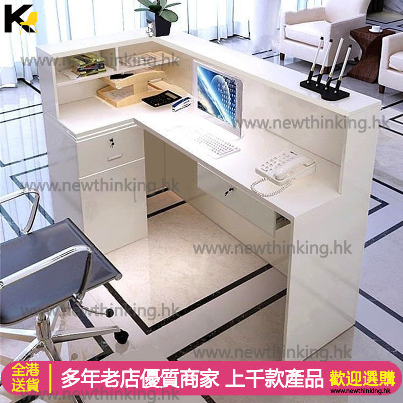 A&0415收銀台轉角接待台前台公司飯店門店收銀枱迎賓枱