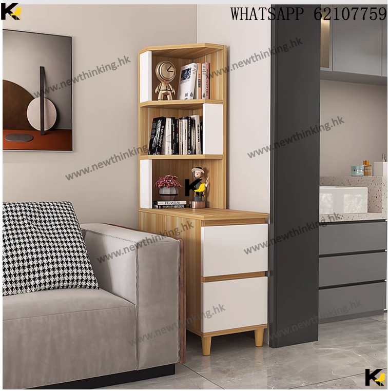 A&0720角櫃 邊櫃 沙發轉角櫃 收納架 收納櫃 儲物櫃 墻角櫃 窄縫櫃 多層櫃 臥室書櫃 客廳櫃子全新包送貨