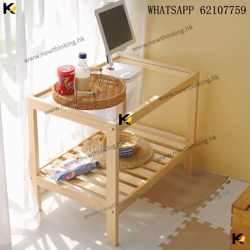 A&0731 簡約茶几 實木桌子 小茶枱 小桌子 茶桌 咖啡桌 窗台桌 玻璃桌