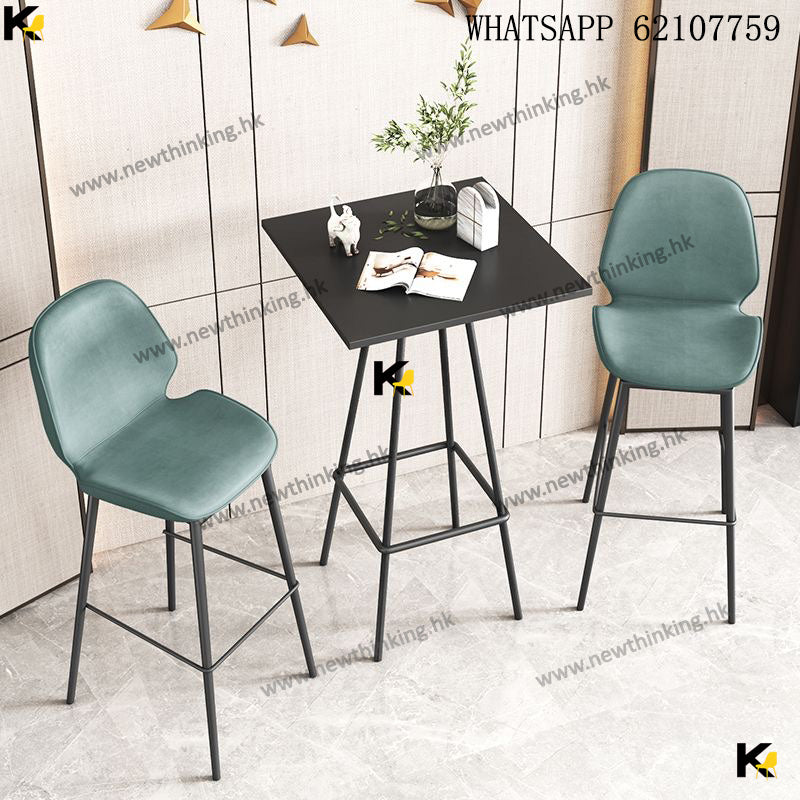 A&0895鐵藝吧檯 工業風吧枱椅組合 酒吧高腳椅 高腳凳 高腳台 奶茶店咖啡店家用休閒桌椅